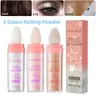 Handaiyan 3-Color 3-in-1 Contouring & Face Highlighter Powder Cosmetic Multi-Pack - Gentle, Smooth, Oil-Controlled, Alcohol-Free, Low-Key Fine Shimmer, 3D Effect, Doesn't Clump, Easy to Apply, for Beginners, Party Use, All Skin Types Including Combination
