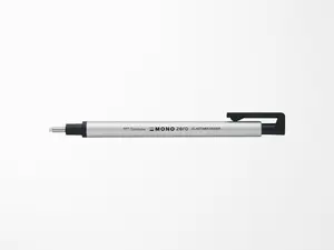 Mono Zero Eraser - Silver - Round