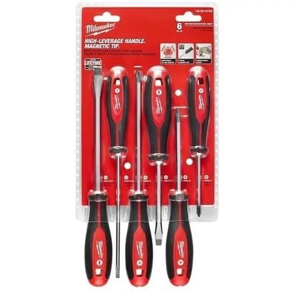 Milwaukee 6-Pc Philips Screwdriver Set Milwaukee 6-Pc Philips Screwdriver Set