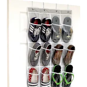 Crystal Clear Over The Door Hanging Shoe Organizer Hangable