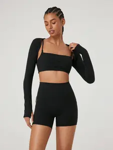 GLOWMODE 4.3" FeatherFit Anti-Slip Pocket Bike Shorts Non Front Seam Low Impact Cycling Running Gym Workout Summer TikTokShopBlackFriday