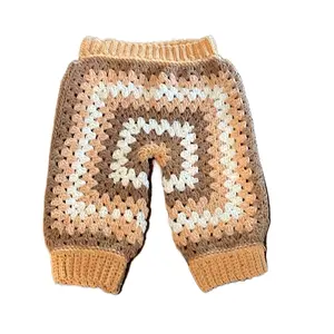 Pumpkin Patch Pants Baby Fall Photo Op Crochet Handmade Knitwear for Autumn Outfits