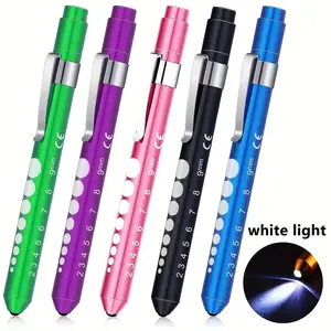Nurse and Doctor Gift Set, 5 LED Reusable Pen Lights, and Warm, Student Scale, Nurse Flashlight, Medical Student, Daily Use, Pocket Clip