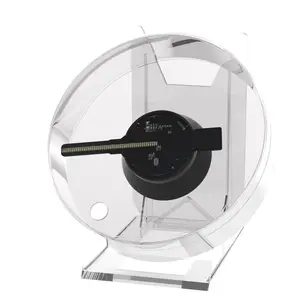 3D Hologram Fan with Cover, 8.8cm Holograph, 3D Hologram Projector, Holographic Christmas Tree Advertising, Display with Remote and BT and WIFI, Mobile Phone App Control, Decorations for Holiday and Parties, Top Choice for Easter Gift Audio