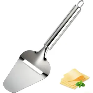 Stainless Steel Cheese Slicer - Handheld Cutter with Ergonomic Grip, Dishwasher Safe for Hard/Soft Cheeses, Multi-Functional for Sandwiches, Charcuterie Boards & Daily Cooking
