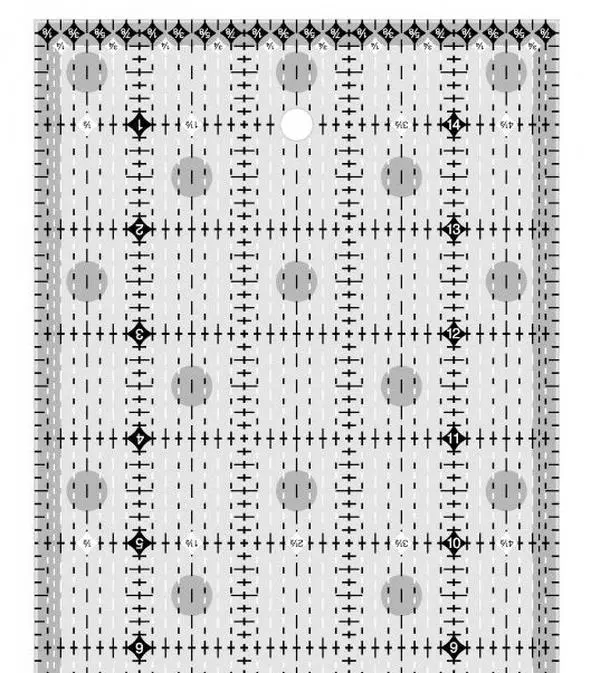 Creative Grids Charming Itty Bitty Eights 5" x 15" Ruler CGRPRG3