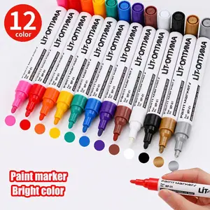 Waterproof Tire Paint Pen - Permanent Oil-Based Marker for Custom Tire Lettering & Rims. DIY Auto Detailing, Fade-Resistant, Car & Motorcycle Accessories. Must-Have CarTok Trending Auto Styling Tool