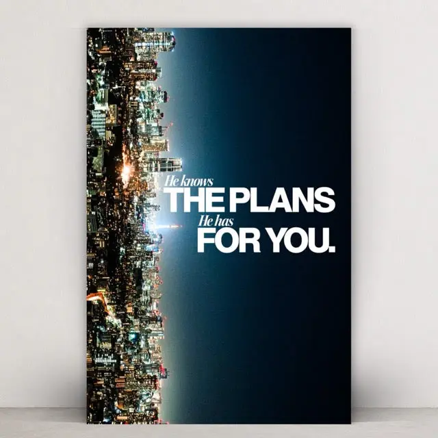 He Knows The Plans – Inspirational Metal Wall Art