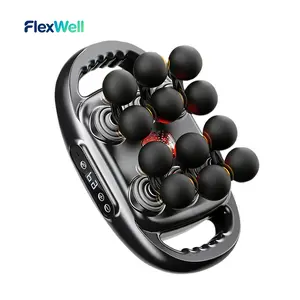 12-Head Deep Tissue Massage Gun with 9 Intensity Levels & 9 Modes Vibration Massager for Back, Shoulders, Legs & Feet Pain Relief