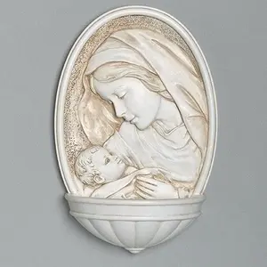 Joseph's Studio by Roman - Madonna and Child Holy Water Font