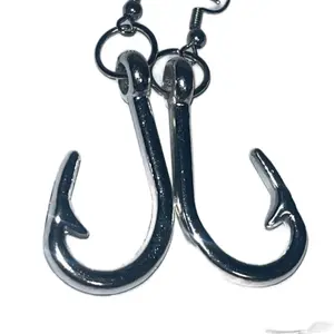 Fishing Hook Earrings - Unique Design as Shown in the Image