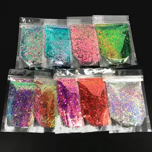 Electric Bliss Beauty Chameleon Chunky Glitter 2oz Color Shift Craft Glitter Powder for Epoxy Resin, Nail, Tumbler, Phone Case & Party Decor
