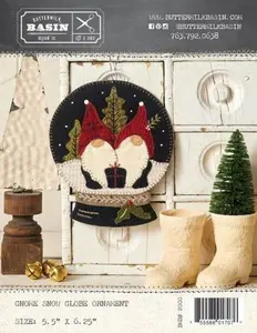 Gnome Snow Globe Ornament Pattern