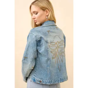 Boot Stitch Denim Trucker Jacket