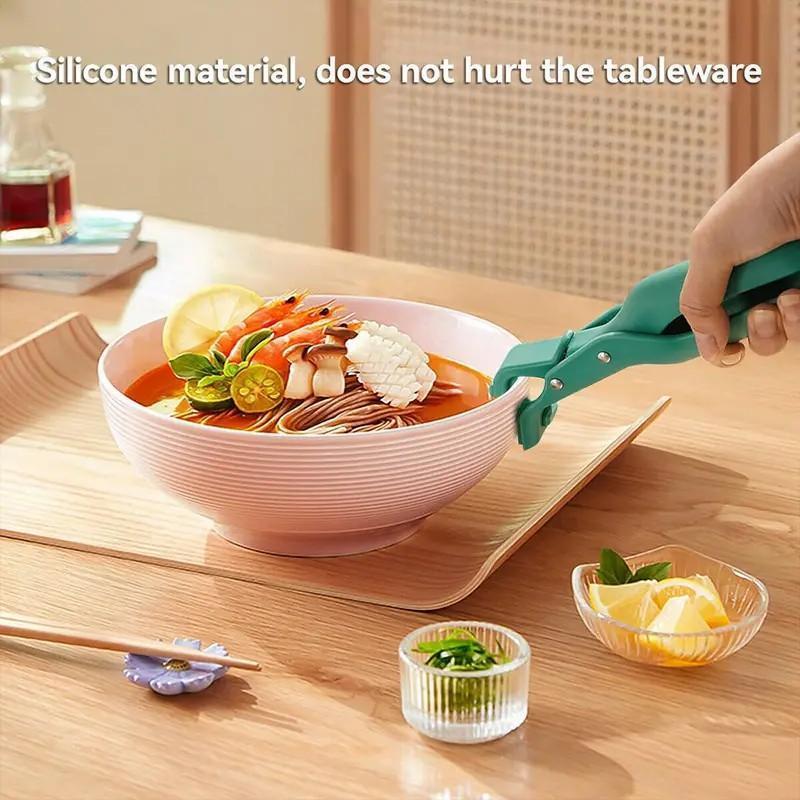 2pcs Multi-Function Anti-Scald Bowl Clip, Heat Resistant Hot Dish Plate Gripper Clips Tongs for Kitchen Use, Safe & Durable Design