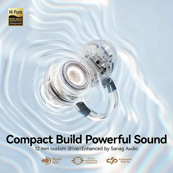 Sanag S8S Ultra Open-Ear Clip Earbuds | AI Real-Time Translation