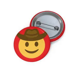 Howdy Stranger Button | 1.25" Round Button Pin by Jan (aka TheGlassyLass)