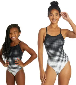 Sporti Molecule Thin Strap One Piece Swimsuit