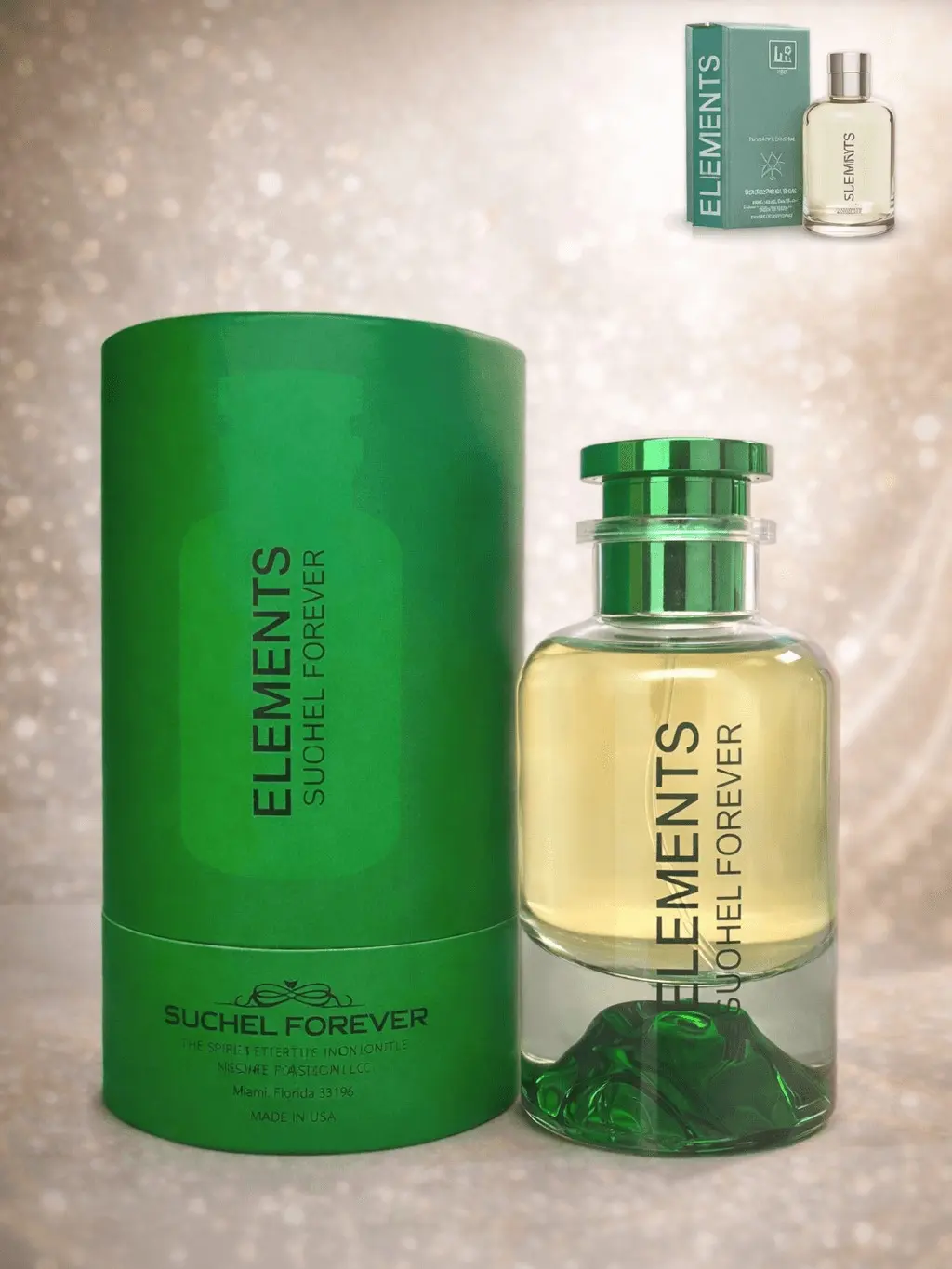 SUCHEL FOREVER Elements Eau de Parfum (EDP) 100 mL - Men's Self Care EDP Liquid Perfumes, EDP Scents with Floral Scent Fragrance - Alcohol-Based, Flammable, Daily Wear Fragrance for Adults Eau De Parfume