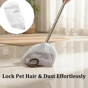 50pcs Disposable Broom Covers – The Ultimate Solution for Mess-Free Cleaning! Effortlessly Trap Hair, Dust, Dirt, and Debris. Simply Cover, Sweep, and Toss for a Fast, Hygienic, and Hassle-Free Cleanup Every Time