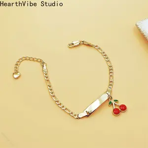 Strawberry Cherry Bracelet, Cute and Classic, Holiday Gift Strawberry Cherry Bracelet, Cute and Classic, Holiday Gift