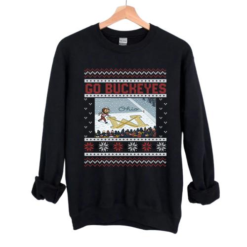 	Ohio vs Michigan Rivalry Sweater, Script Ohio on Big M Sweater, Buckeye Fan Erase The M Sweat Shirt, OSU Fan Gift, Brutus Ohio State Snow Fan Football T-Shirt, Sweatshirt, Hoodie, Football Tee, Gift for Unisex