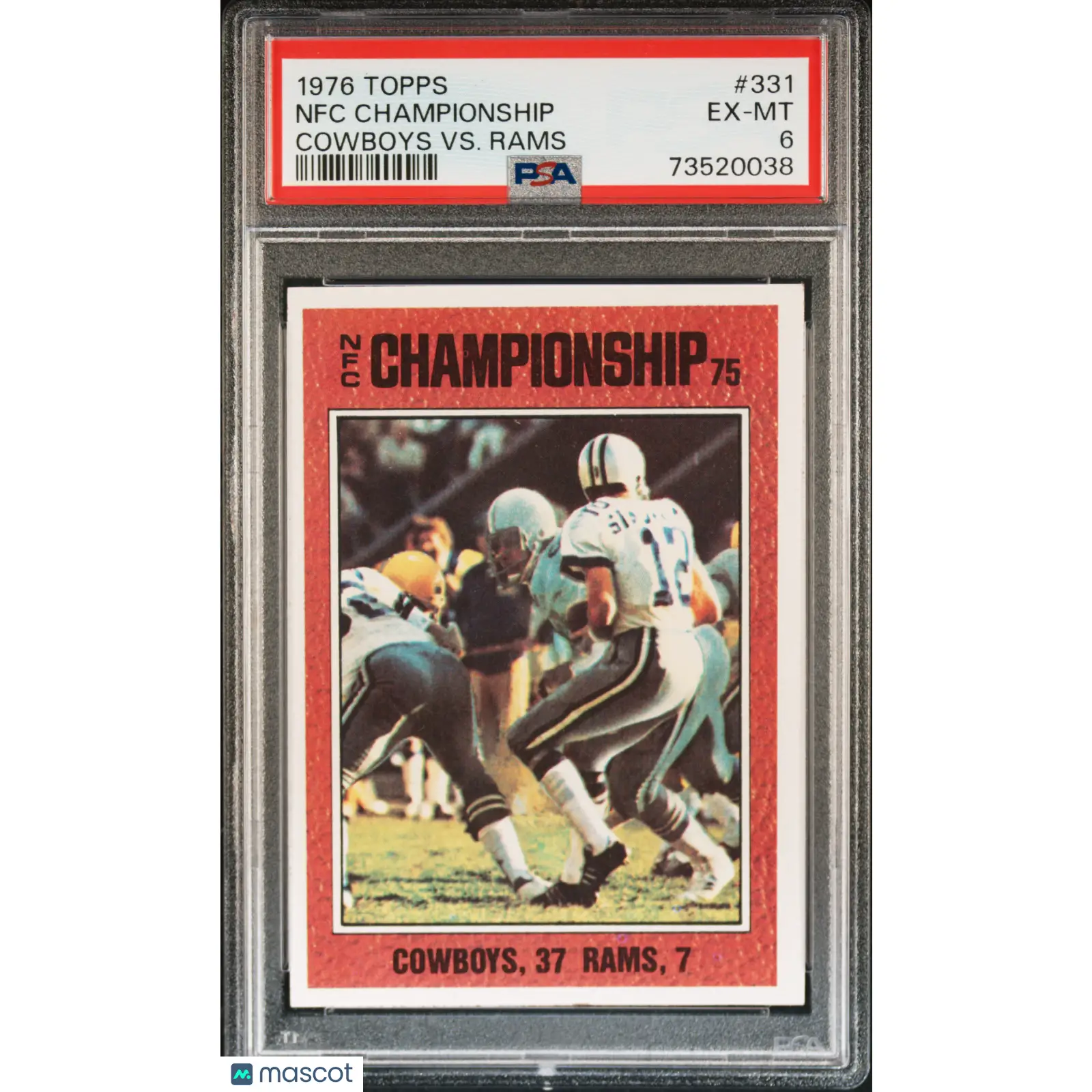 Nfc Championship PSA 1976 Topps Football #331 6 73520038