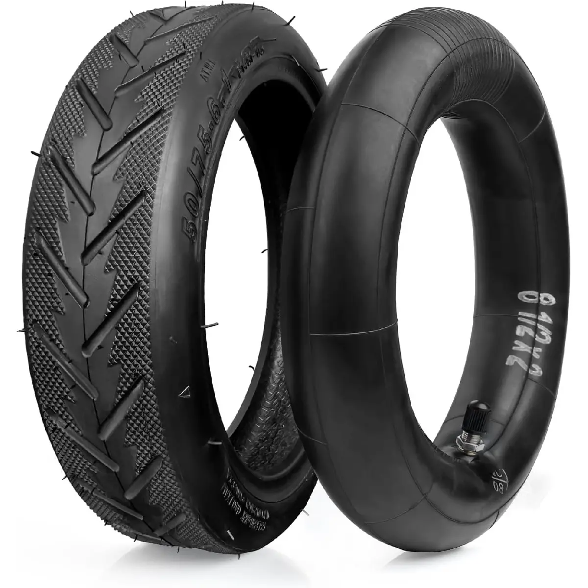 50/75-6.1 Scooter Tire Tube Replacement 8.5 Inch Tire Tube for Gotrax Gxl V2/Xiaomi/M365 Etc Electric Scooter 81/2x2 Pneumatic Tyre Replacement Wheels (1 Set)