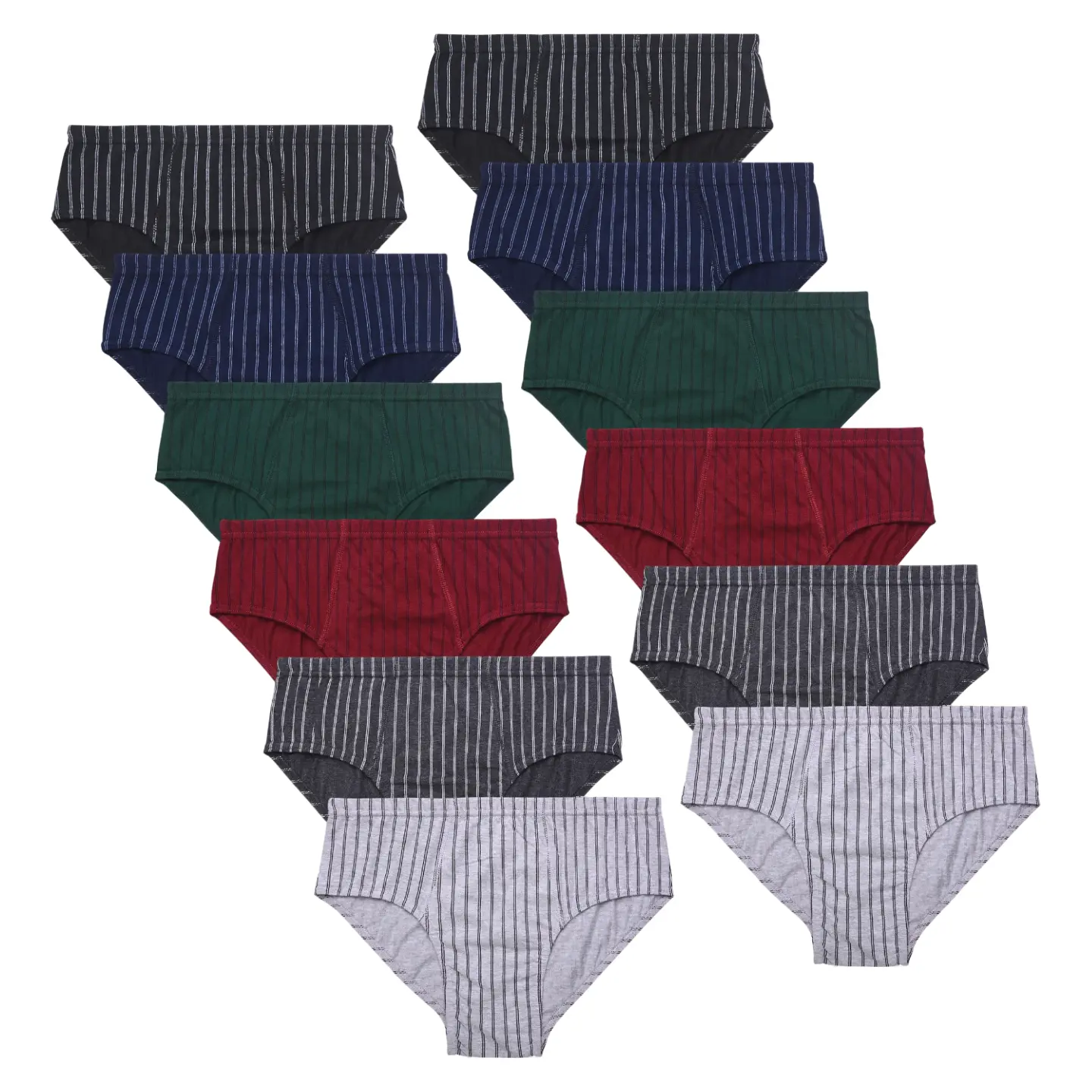Mixed Striped Color 12 Pack
