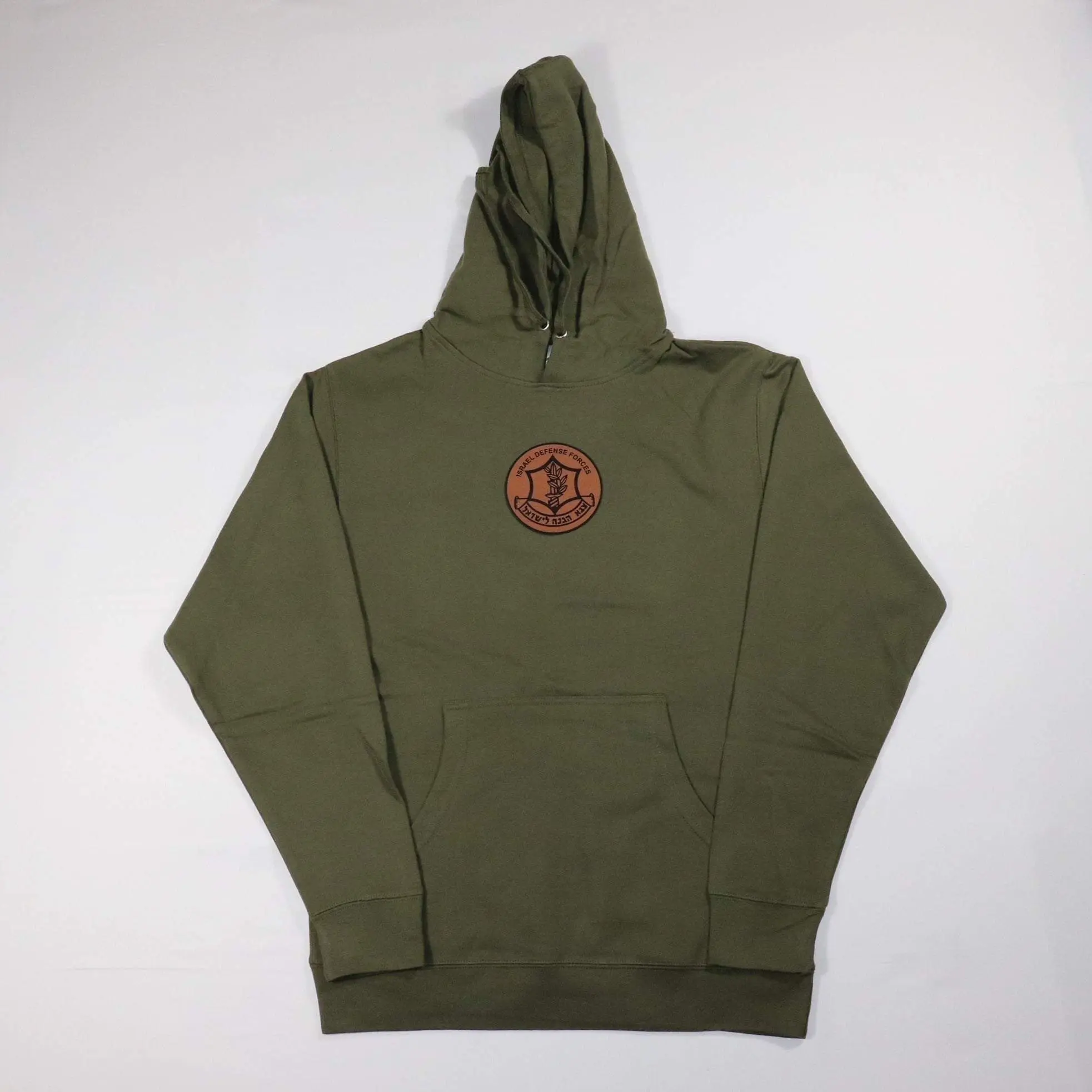 Leatherette IDF Pullover Hoodie - Israel Army - Stand With Israel