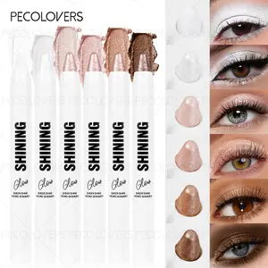 White Tube Eye Shadow Stick, Waterproof and Sweat-proof, Eye Shadow Eye Highlights, Brighten Eyes, Eye Cosmetics