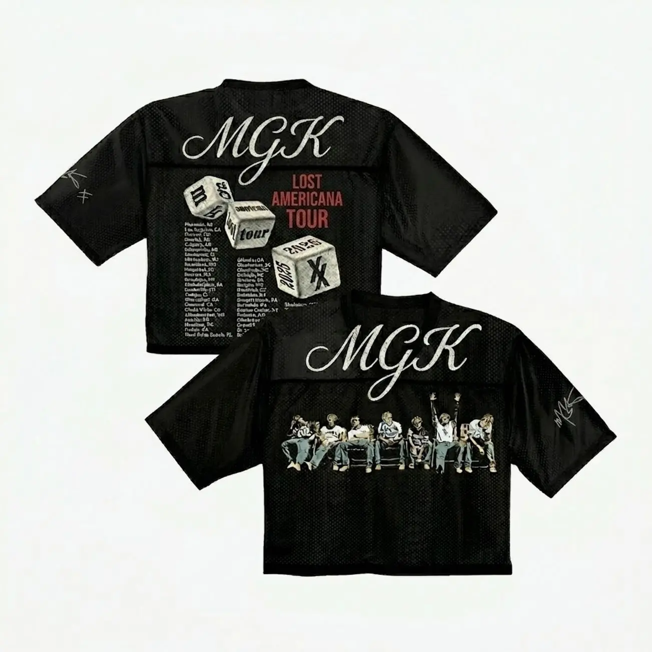 MGK Lost Americana Tour 2026 Crop top, Shirt, Mgk Jersey, Mgk croptop baseball Jersey