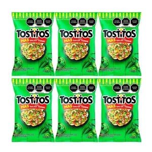 Tostitos Salsa Verde, Sabritas Chips, 6 Small Bags - Traditional Mexican Chips, Tangy, Spicy Snack Crispy Snack Crispy