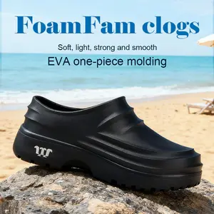 Foamfam Lightweight Waterproof Clogs for Indoor & Outdoor Wear.Easy-Clean, Soft Insole & Built for Garden, Kitchen and Hospital Use.Footwear Walking  nurse shoes