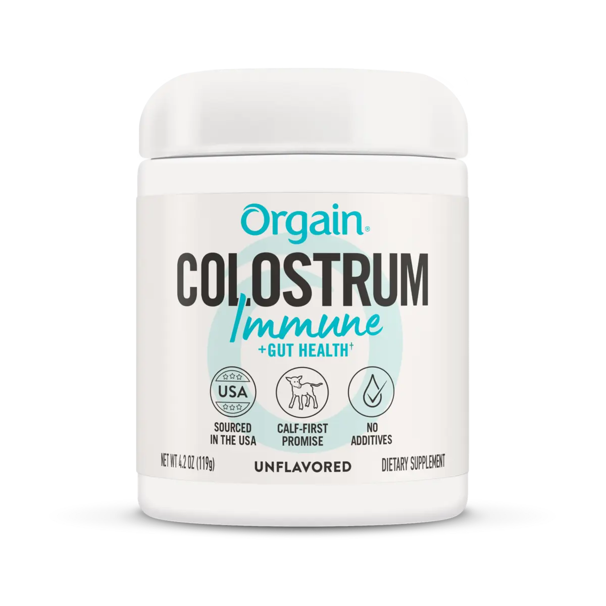 Orgain Colostrum Immune + Gut Health Powder | 2g Bovine Colostrum Per Serving | Immune & Digestive Health Support | Non-GMO | Gluten Free | Unflavored