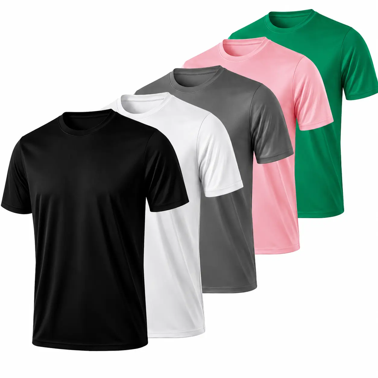 1/3 Pack UPF 50+ Moisture-Wicking Fabric 5colors Crew neck Quick  Dry Rash Guard Shirt Athletic Running Swim Top Tee Performance Water Shirts Hiking Activewear Outdoor Breathable T-shirt  Fashion