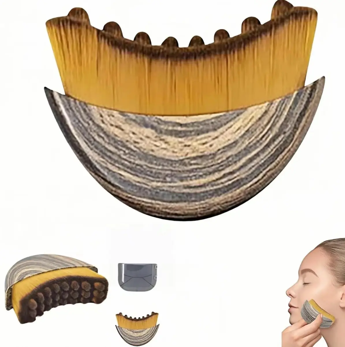 Lymphatic Contour Face Brush, Lymphatic Brush Set – 1 Brush With Box, Contour Face Brush For Lymphatic Drainage, Lymphatic Drainage Massager, Ergonomically Designed To Fit The Skin Precisely