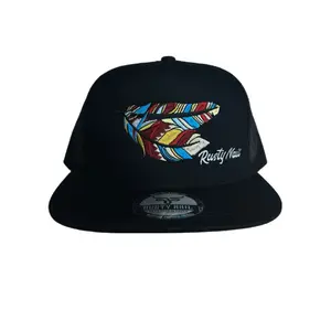 Rusty Nail Feathers Black SnapBack