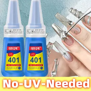 4/2pcs Nail Glue, Long-Lasting 90+ Days, No UV Lamp Needed, Fast-Bonding Nail Glue, Super Strong, Waterproof, Heavy Duty Nail Glue Gel For Press On Nails, Nails Art, Nail Supplies, Extra Hold, Large Capacity, 25g/Bottl