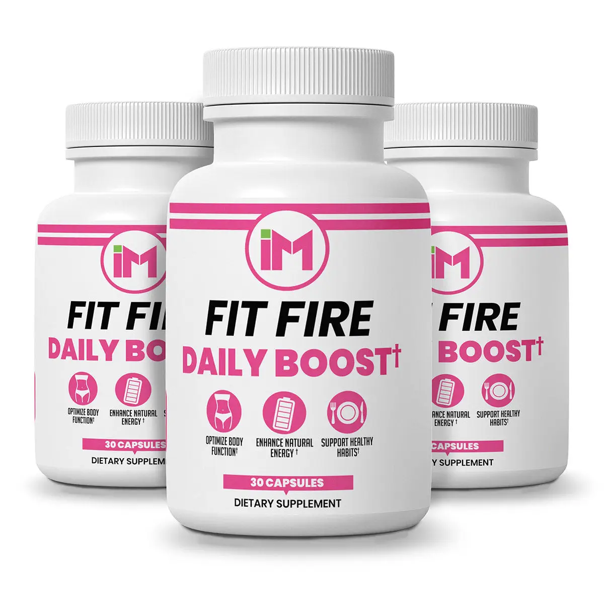 IM Fit Fire DB - 3 Bottles - Natural Dietary Nutrition Supplement | Green Tea Le...