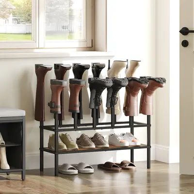 Wadder Rack Entryway Boot Rack 4-Pack Matte Black Wader Hangers - Heavy Duty Boot ...