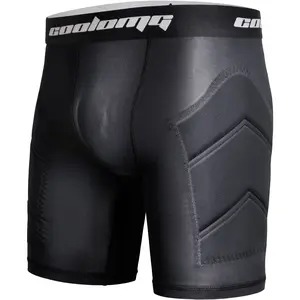 COOLOMG Adult Men Baseball Sliding Shorts with Cup Pocket (NO Cup) Padded Compression Underwear