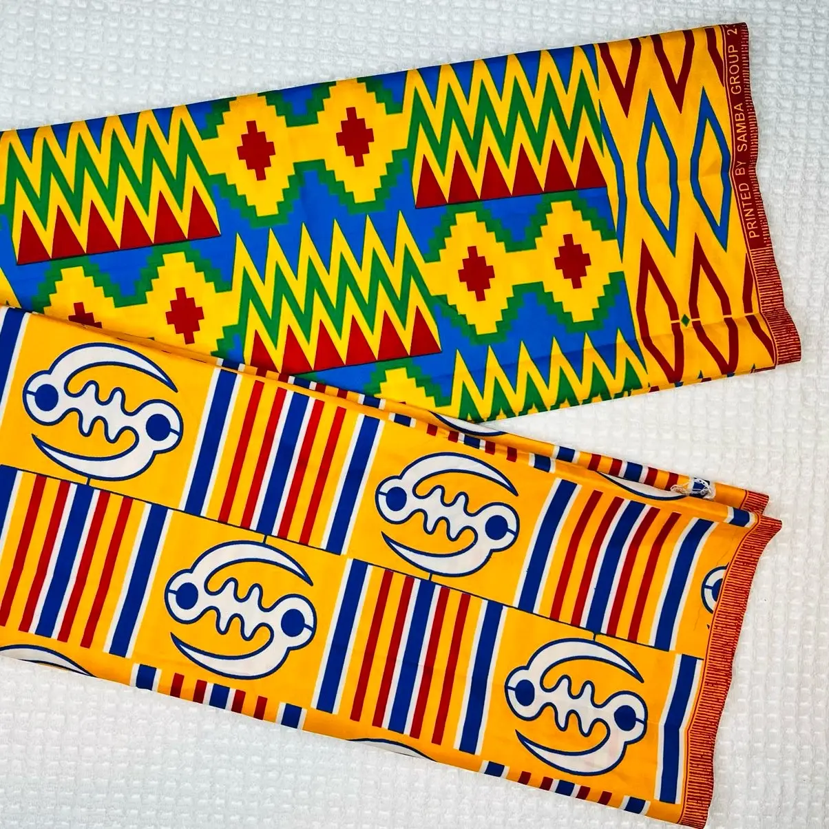 Original Ghana Kente print fabric. 1 yard