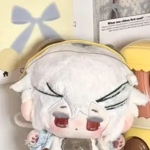 10CM Cookie Run Kingdom Saint Lily Cookie  Plush Doll Keychain Keyring Cosplay Plush Doll Body Stuffed Toys Props Gift