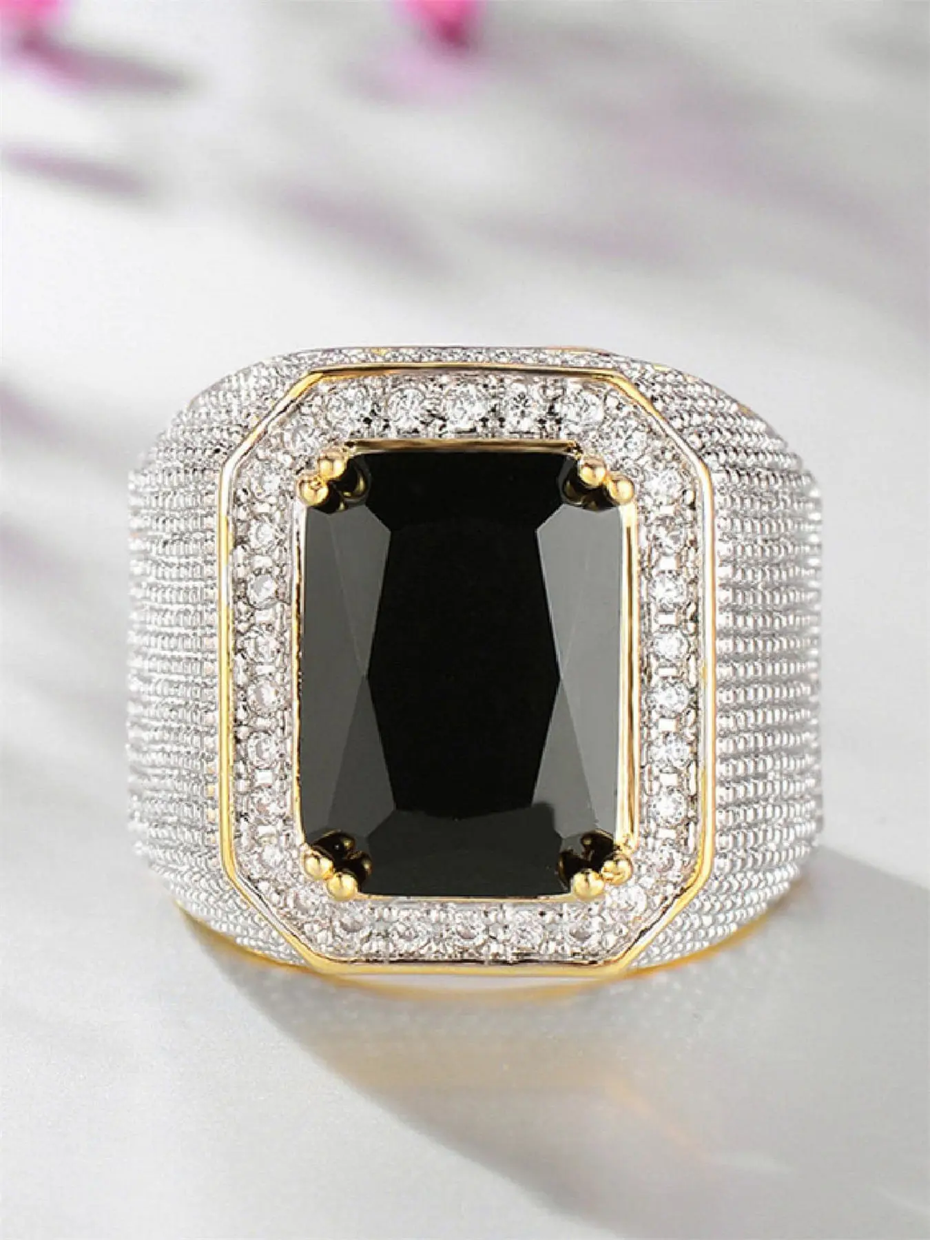 1 PC Charm Cubic Zirconia Ring For Women For Valentine's Day Gift Wedding Engagement Anniversary Party Jewelry Radiant Rectangle Rings