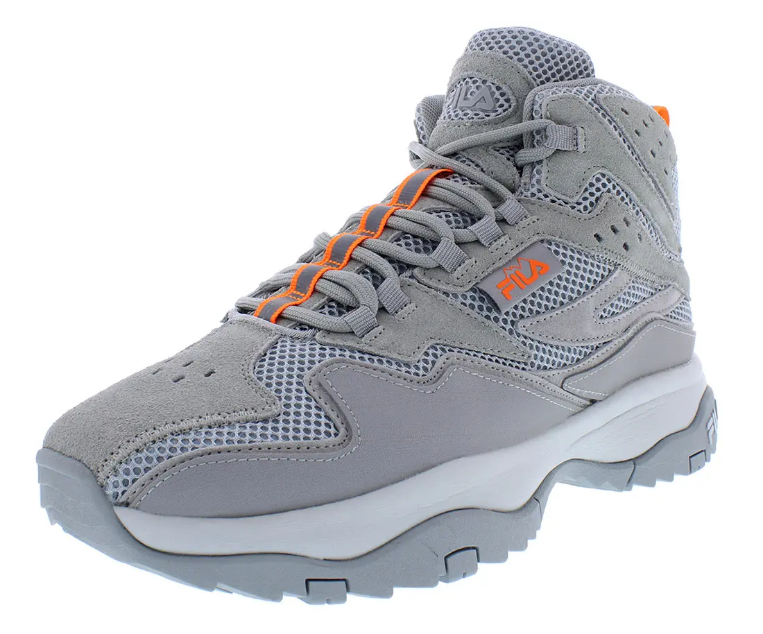 FILA Men's Ranger High-Top Work Boots, Durable Closed-Toe Outdoor Footwear with Rugged Sole for Walking and Hiking, Walking Shoes, High-Top Boot, Sporty