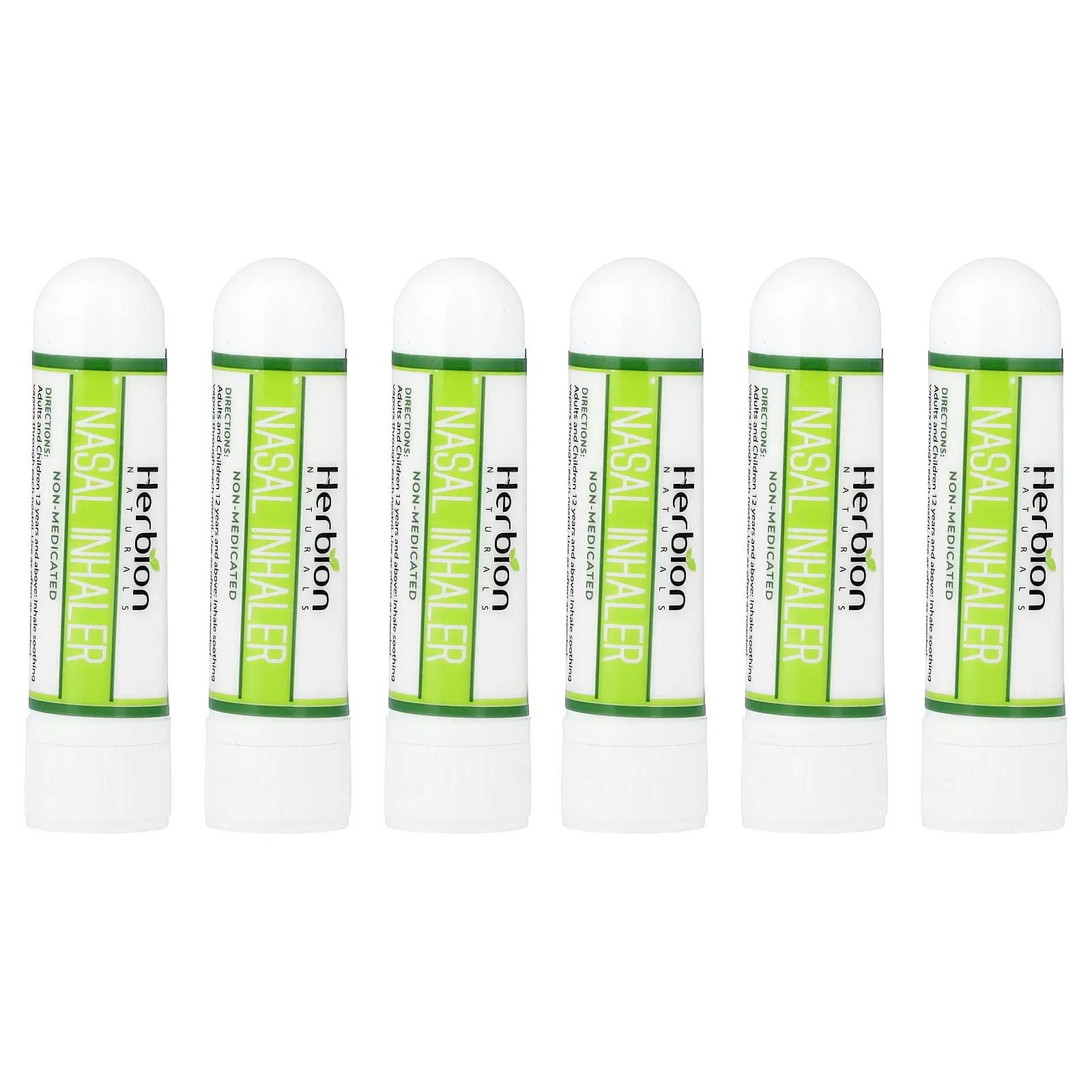 Herbion Naturals Nasal Inhaler With Eucalyptus & Clove Oils, 6 Inhalers, 0.05 oz (1.3 g) Each