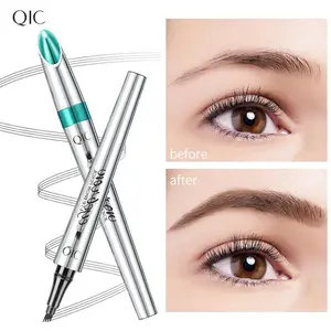 4 Waterproof Brow Pencils with Quick-Dry Formula and Precision Tip, Unique Forked Design for Natural-Looking Eyebrows, Precisely Sculpted Brows, Ideal for Beginners and Easy Application