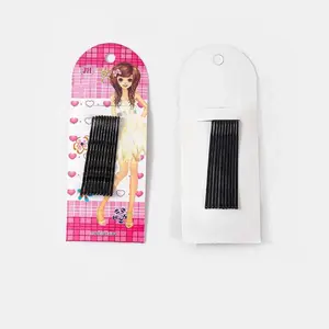 Black Hair Bobby Pins - Ideal for All Hair Types, Cute Packaging for Stylish and Practical Hair Styling