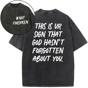 Wash Shirt [Mineral Washed] God Hasn’t Forgotten You Shirt – Faith Reminder Christian Wash T-Shirt